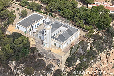Lighthouse de la Nau in Javea, Alicante, Spain Stock Photo